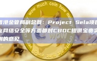 香港金管局副总裁：Project Sela项目在网络安全等方面都对CBDC提供宝贵实用的意见