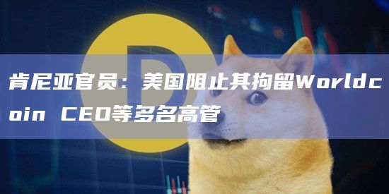 肯尼亚官员：美国阻止其拘留Worldcoin CEO等多名高管-第1张图片-旋风百科